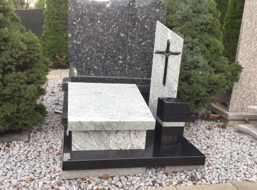 Nagrobek 85x60, "VISCONT" + "SZWED" (na urnę).