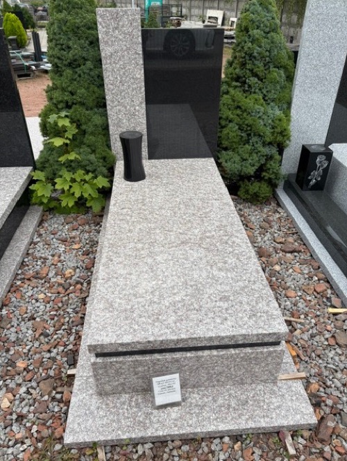 Nagrobek 90x190, "Brąz królewski + Black" 